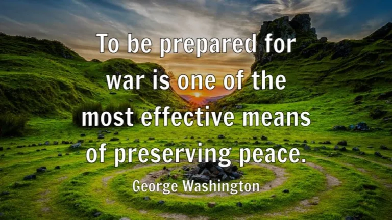 georgewashington Preparedness For War For Preserving Peace