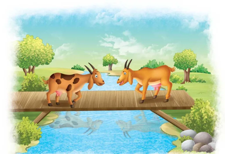 The Two Goats Stor With Moral For Kids The Foolish Goats