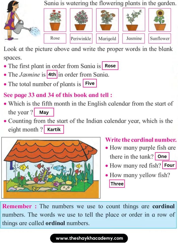 10 20230817 014656 0002 Part Two – Lesson 5 – Cardinal numbers Ordinal numbers