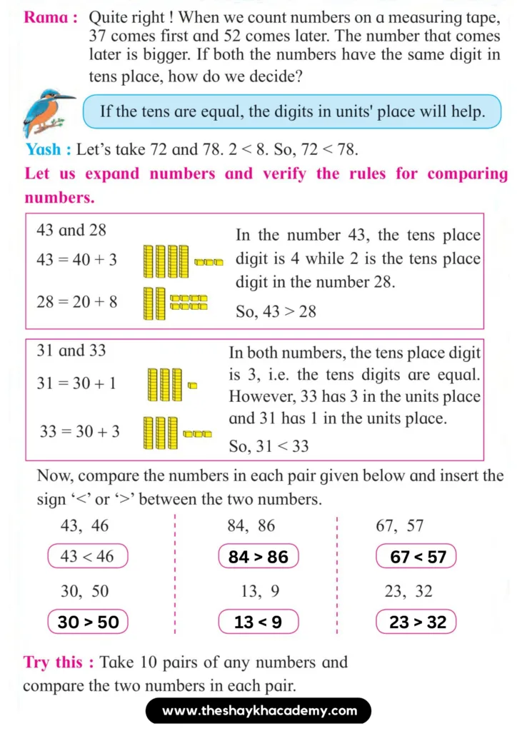 2 20230817 004329 0001 Part Two – Lesson 1 – Comparing numbers