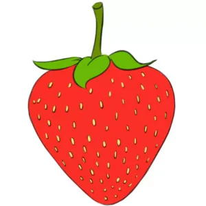 How to draw a strawberry Lesson 7 – Food and Nutrition