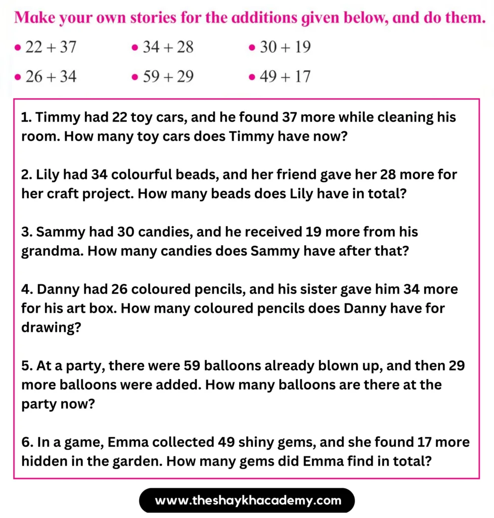 IMG 20230818 115249 Part Two – Lesson 8 – Stories of Addition – 2