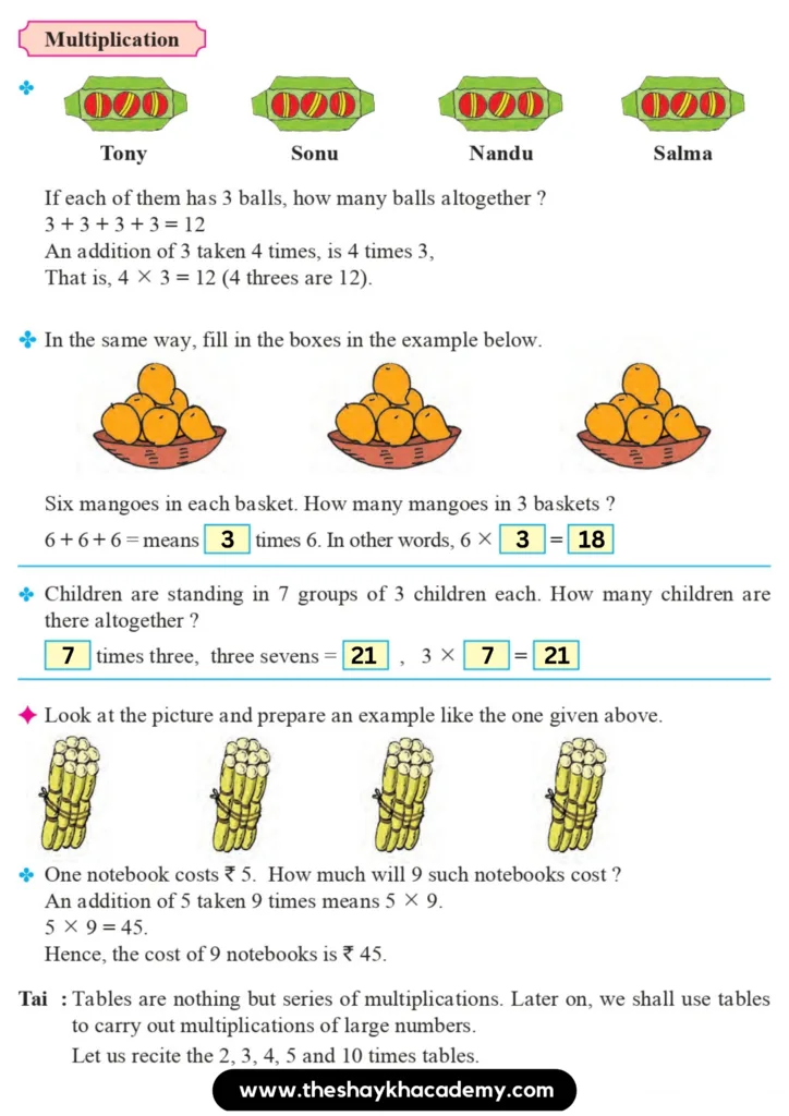 7 20230901 001046 0001 Part One – Lesson 5 – Multiplication