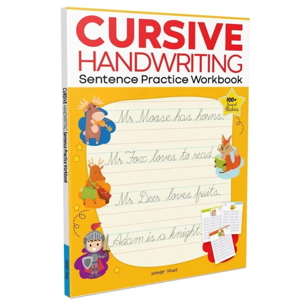 Cursive Handwriting Sentence Practice Workbook