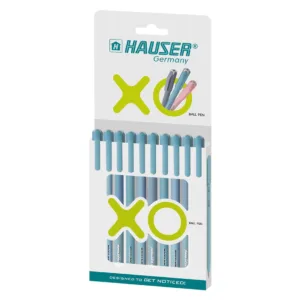 Hauser XO 0.6mm Ball Pen Wallet (Pack of 10)