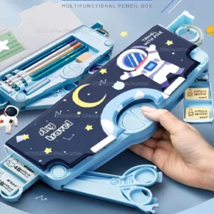 Branded Space Theme Magnetic Pencil Box
