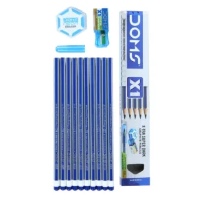 DOMS X1 Xtra Super Dark Pencils Box | Pack of 10 Pencils