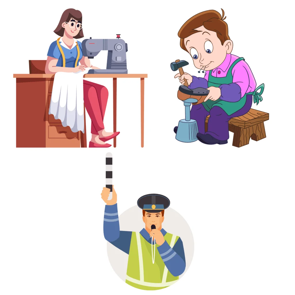 A Tailor, A Cobbler, A Policeman