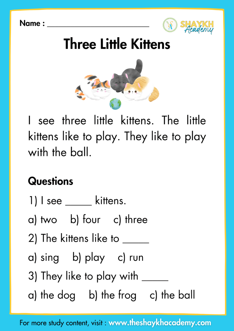 Three Little Kittens