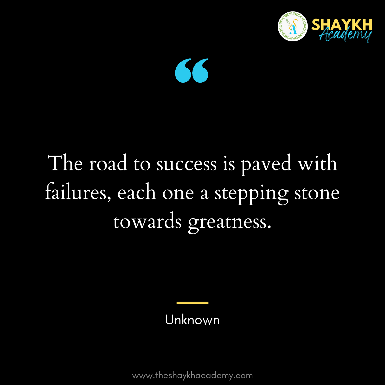 The road to success is paved with failures, each one a stepping stone towards greatness.