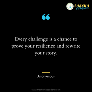 Every challenge is a chance to prove your resilience and rewrite your story.