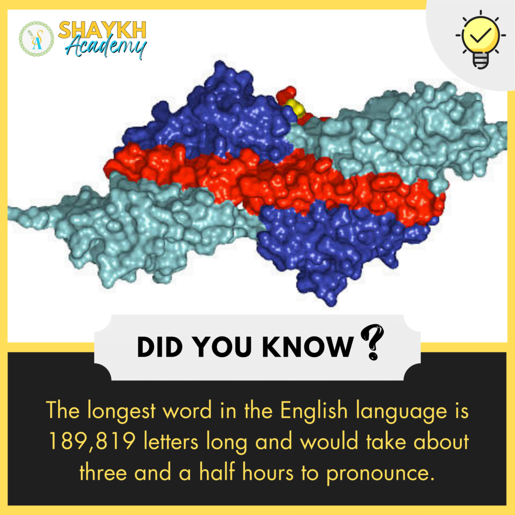 Did you Know? The longest word in the English language is 189,819 ...