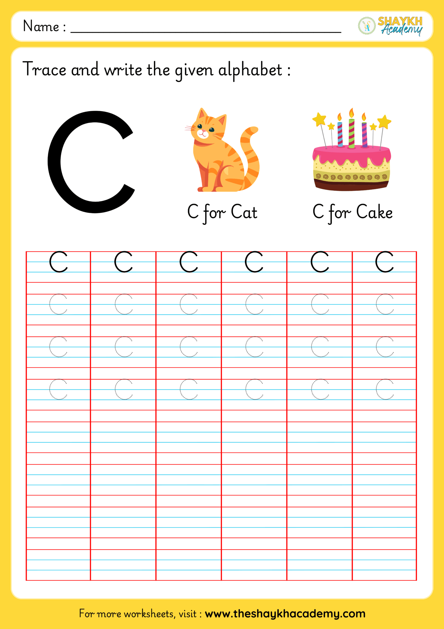 Learn to Write & Practice English Capital Letters Worksheets