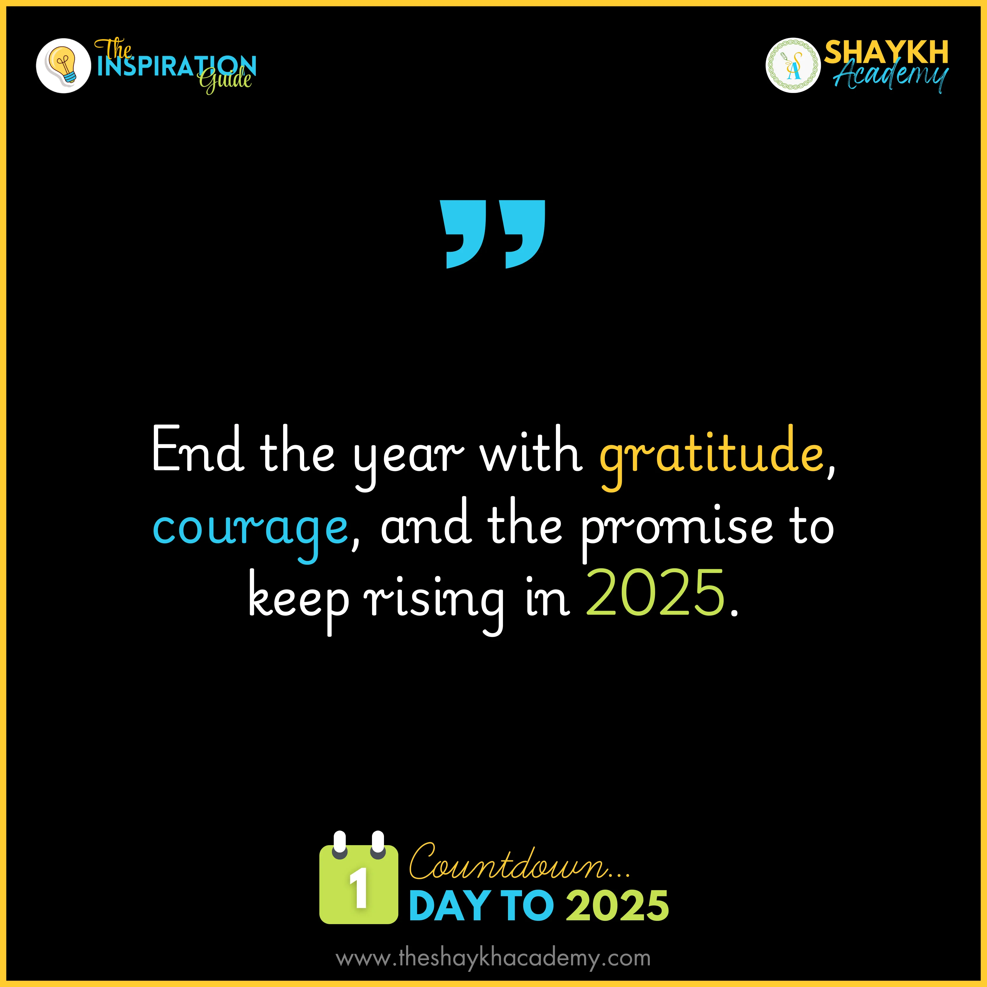 End the year with gratitude, courage, and the promise to keep rising in 2025.