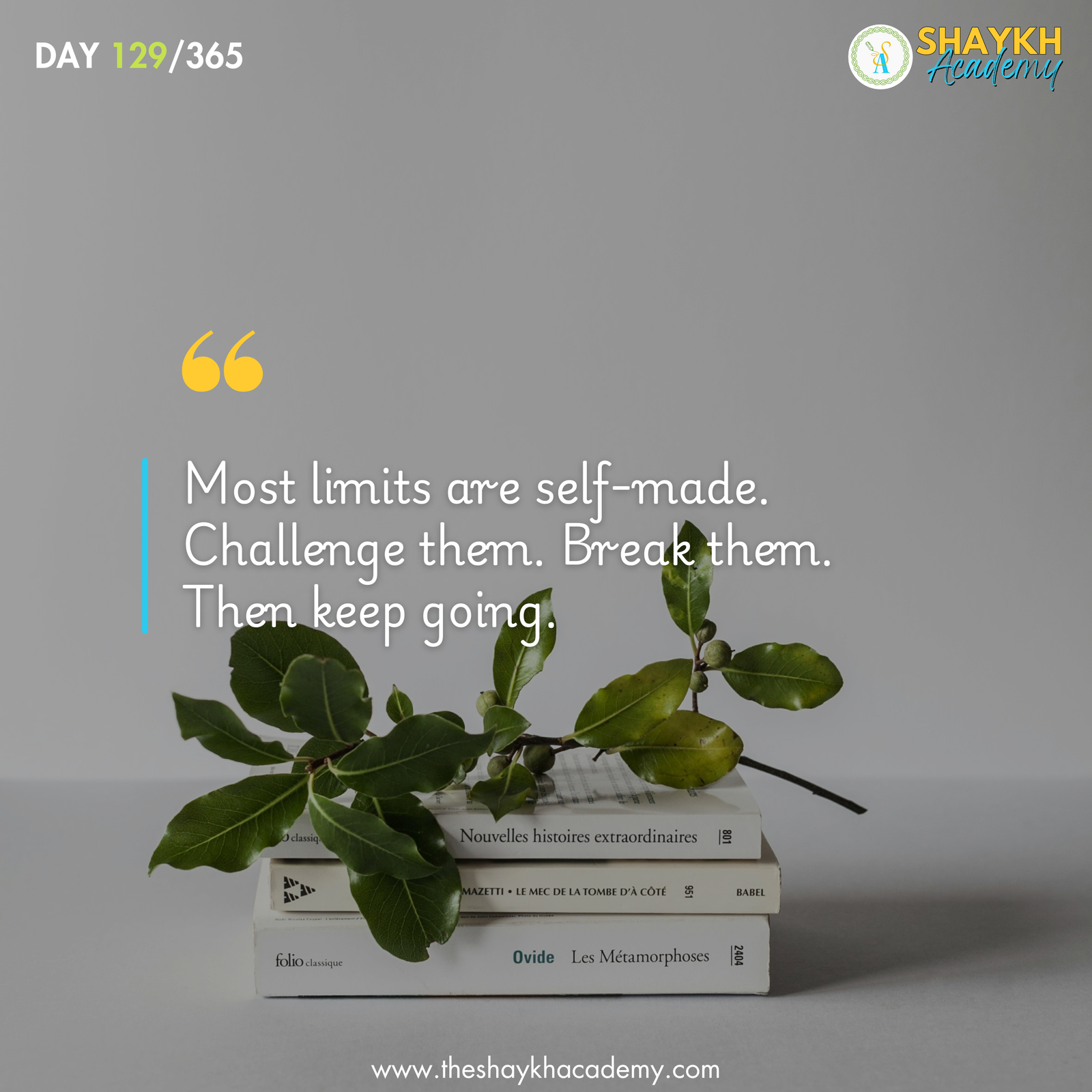 Most limits are self-made. Challenge them. Break them. Then keep going.
