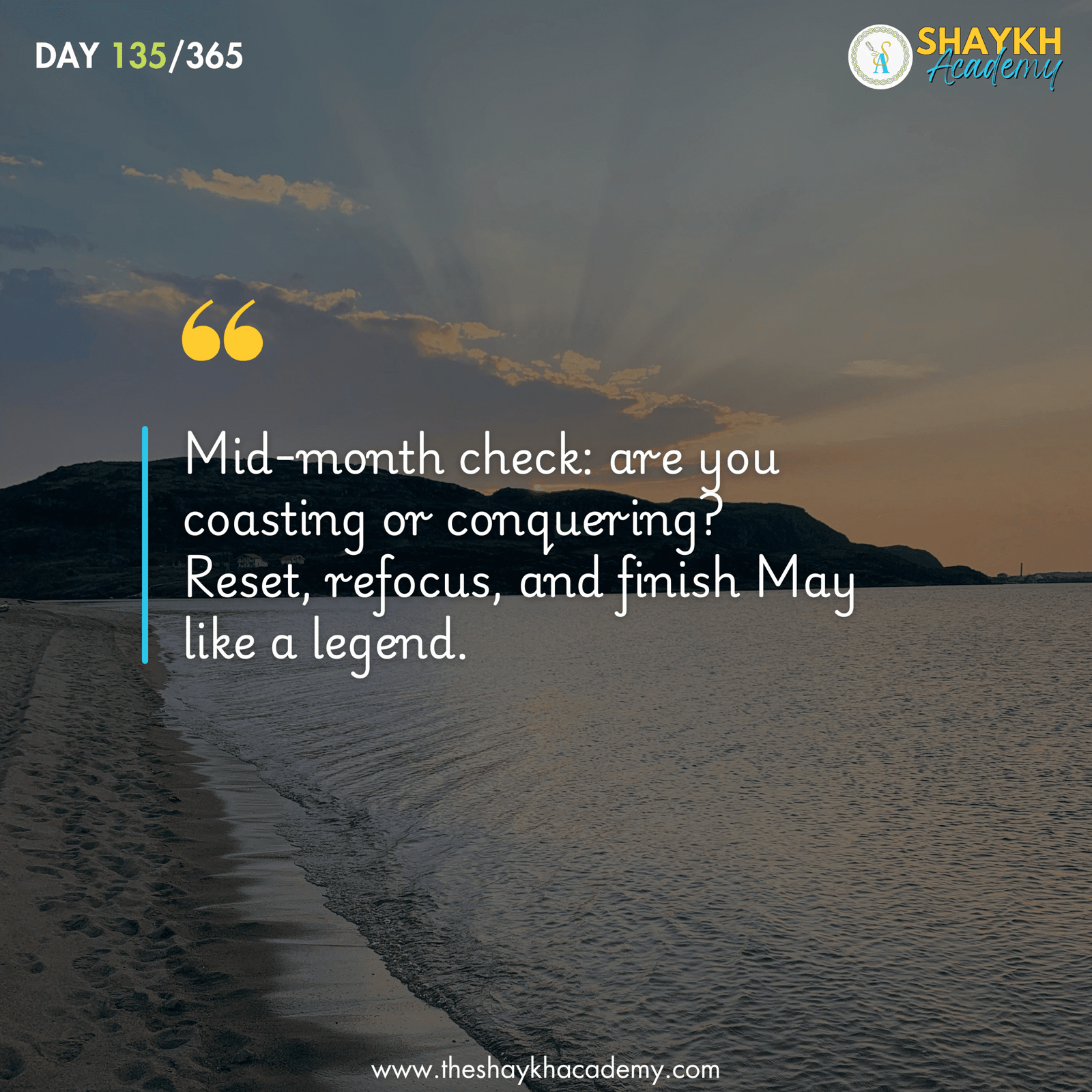 Mid-month check: are you coasting or conquering? Reset, refocus, and finish May like a legend.