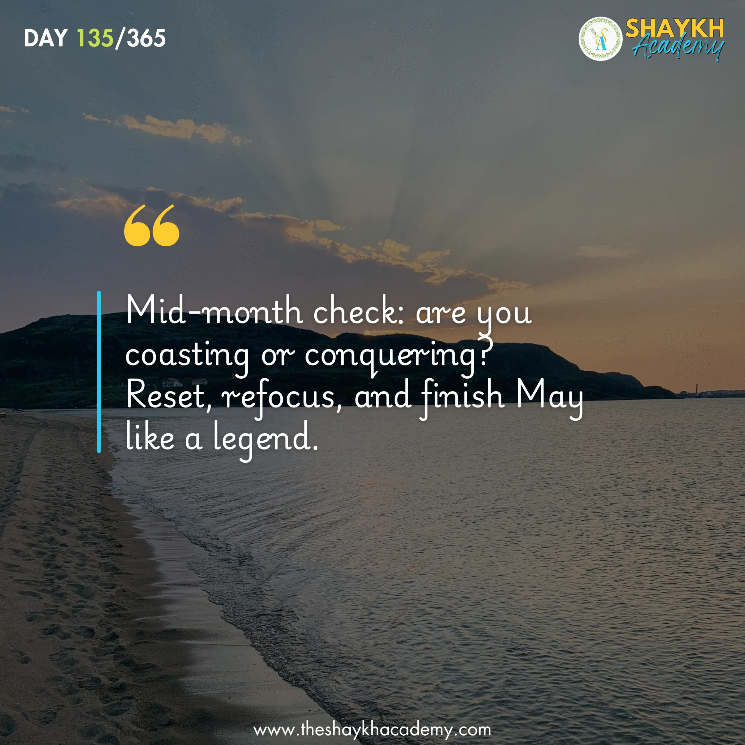 Mid-month check: are you coasting or conquering? Reset, refocus, and finish May like a legend.
