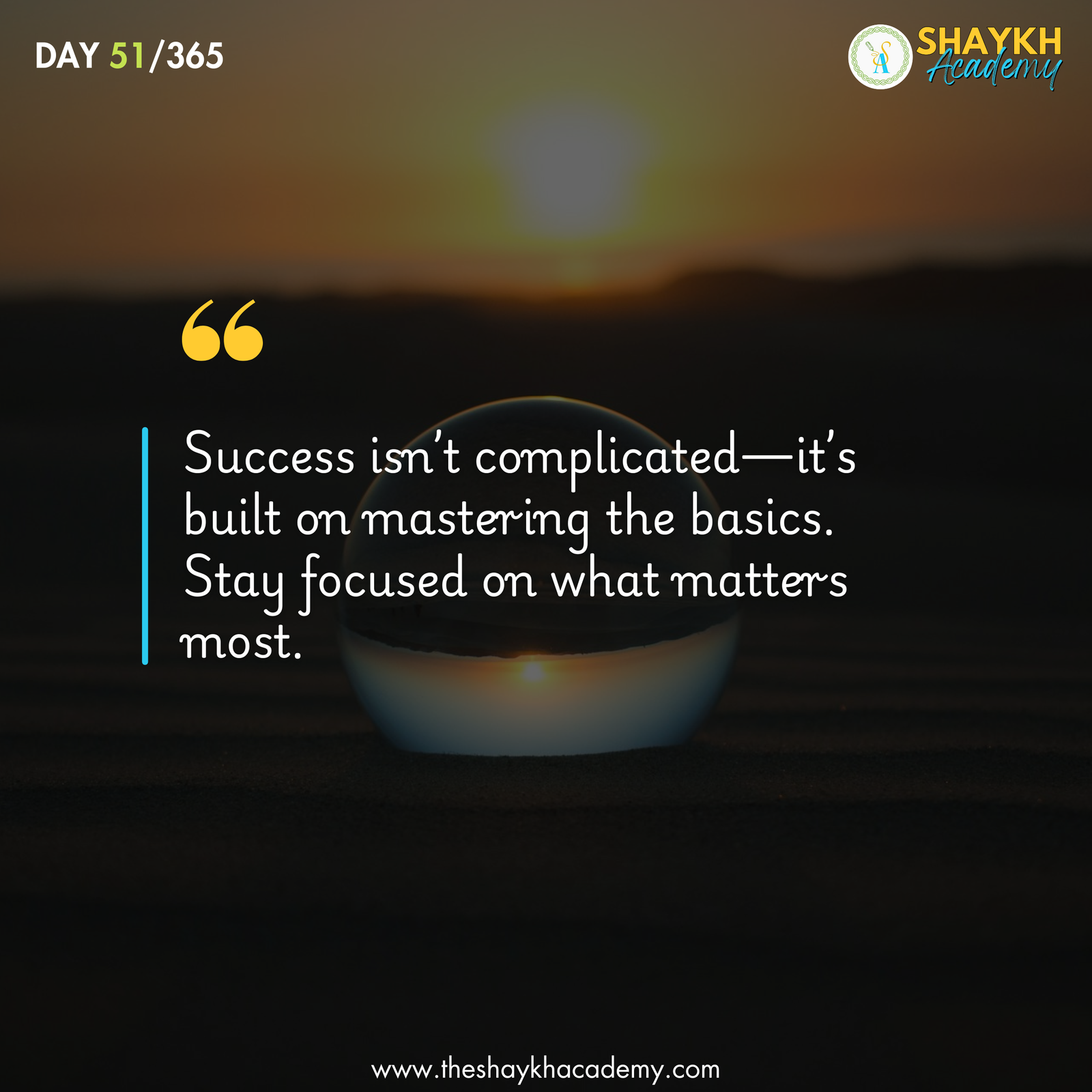 Success isn’t complicated—it’s built on mastering the basics. Stay focused on what matters most.