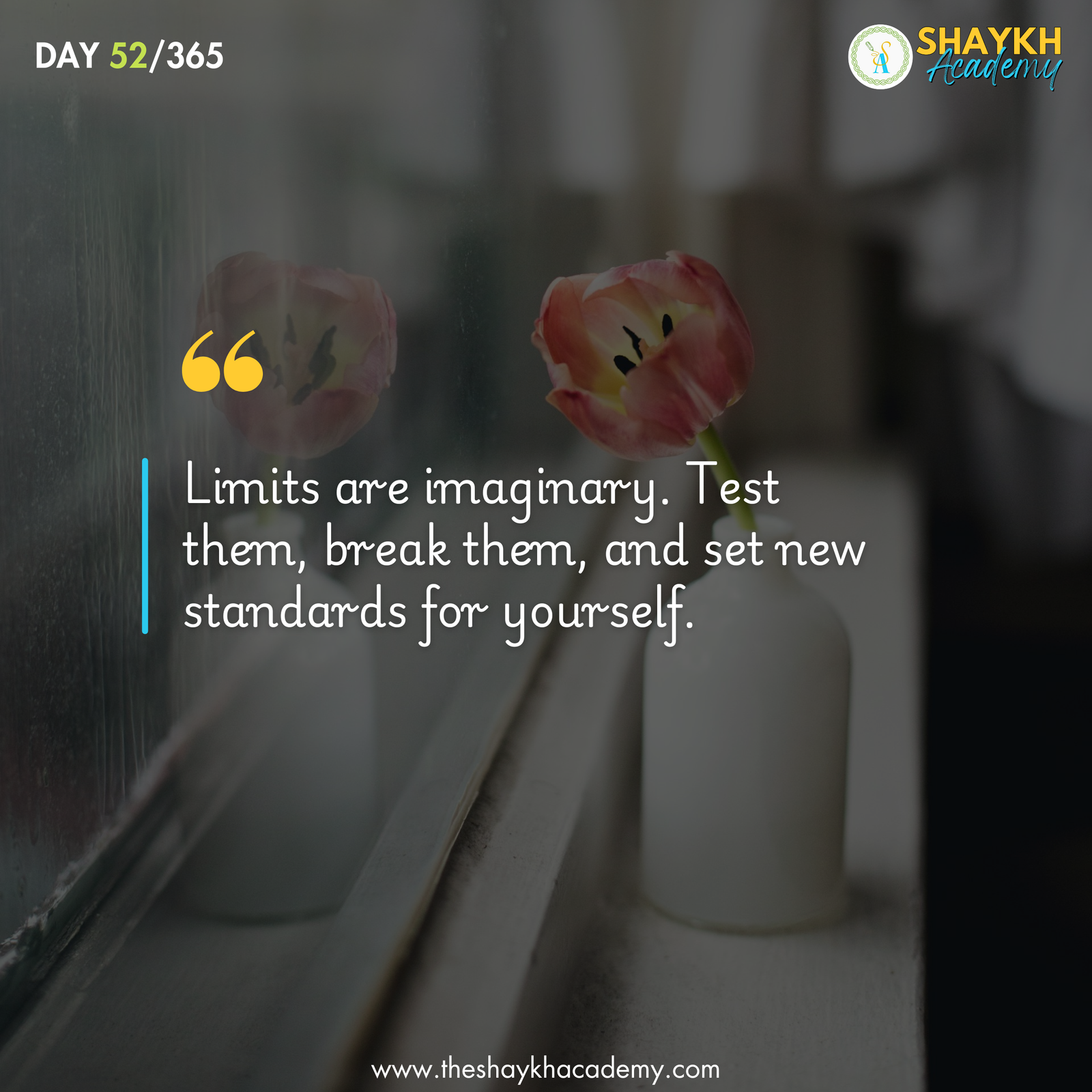 Limits are imaginary. Test them, break them, and set new standards for yourself.