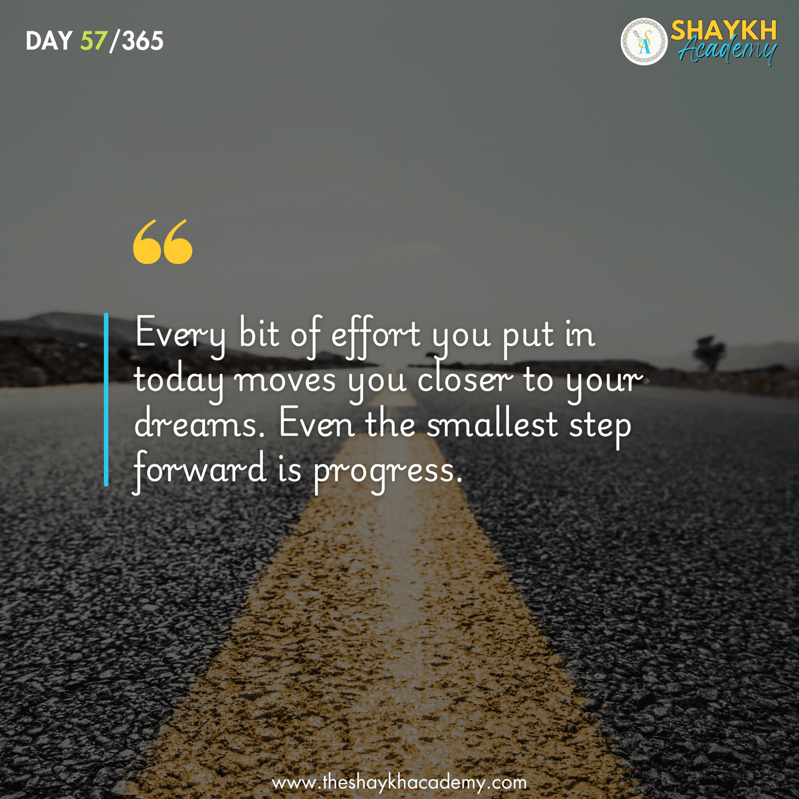 Every bit of effort you put in today moves you closer to your dreams. Even the smallest step forward is progress.