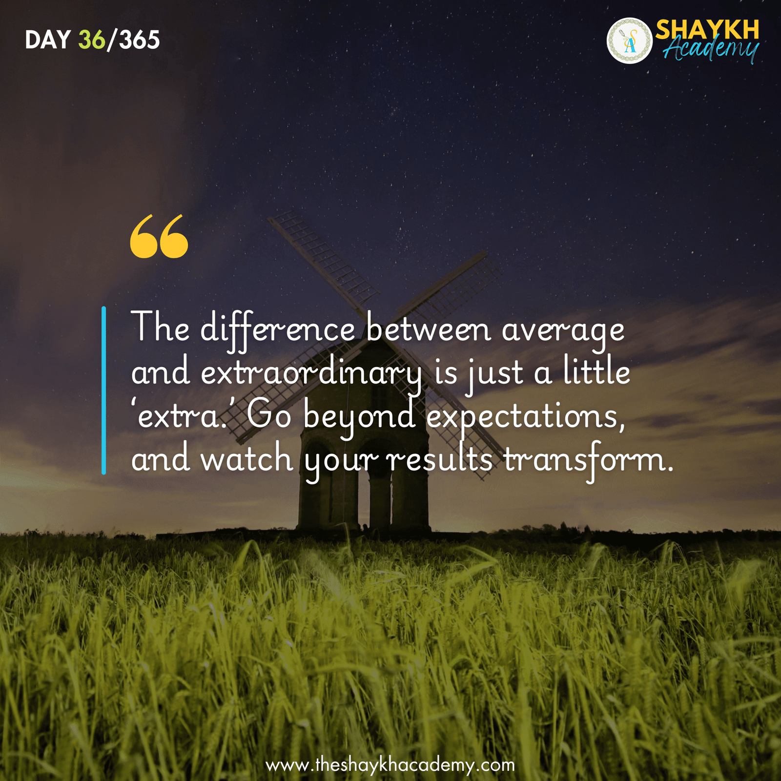 The difference between average and extraordinary is just a little ‘extra.’ Go beyond expectations, and watch your results transform.