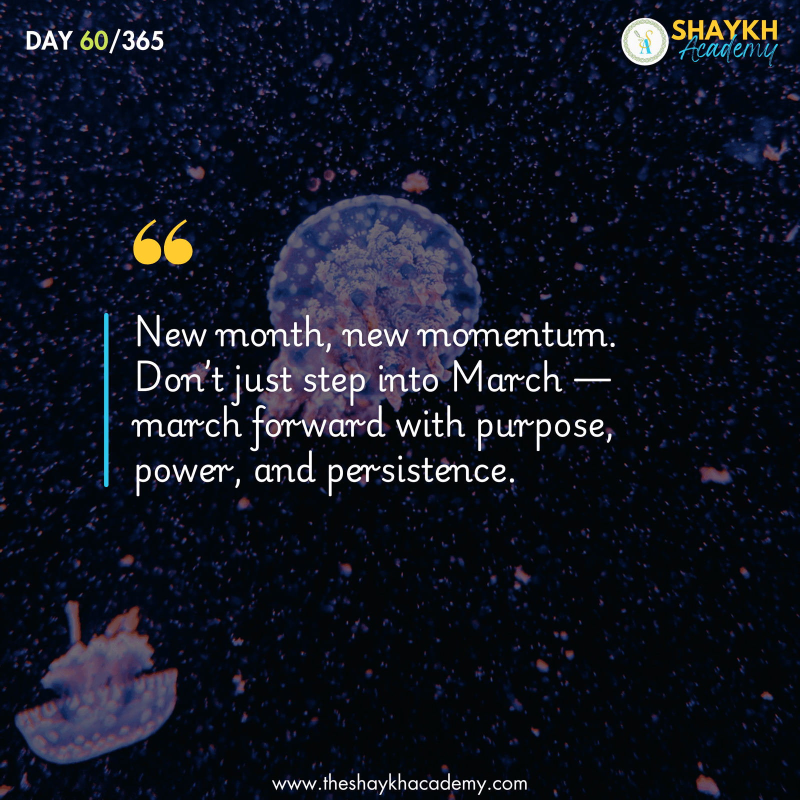 New month, new momentum. Don’t just step into March — march forward with purpose, power, and persistence.