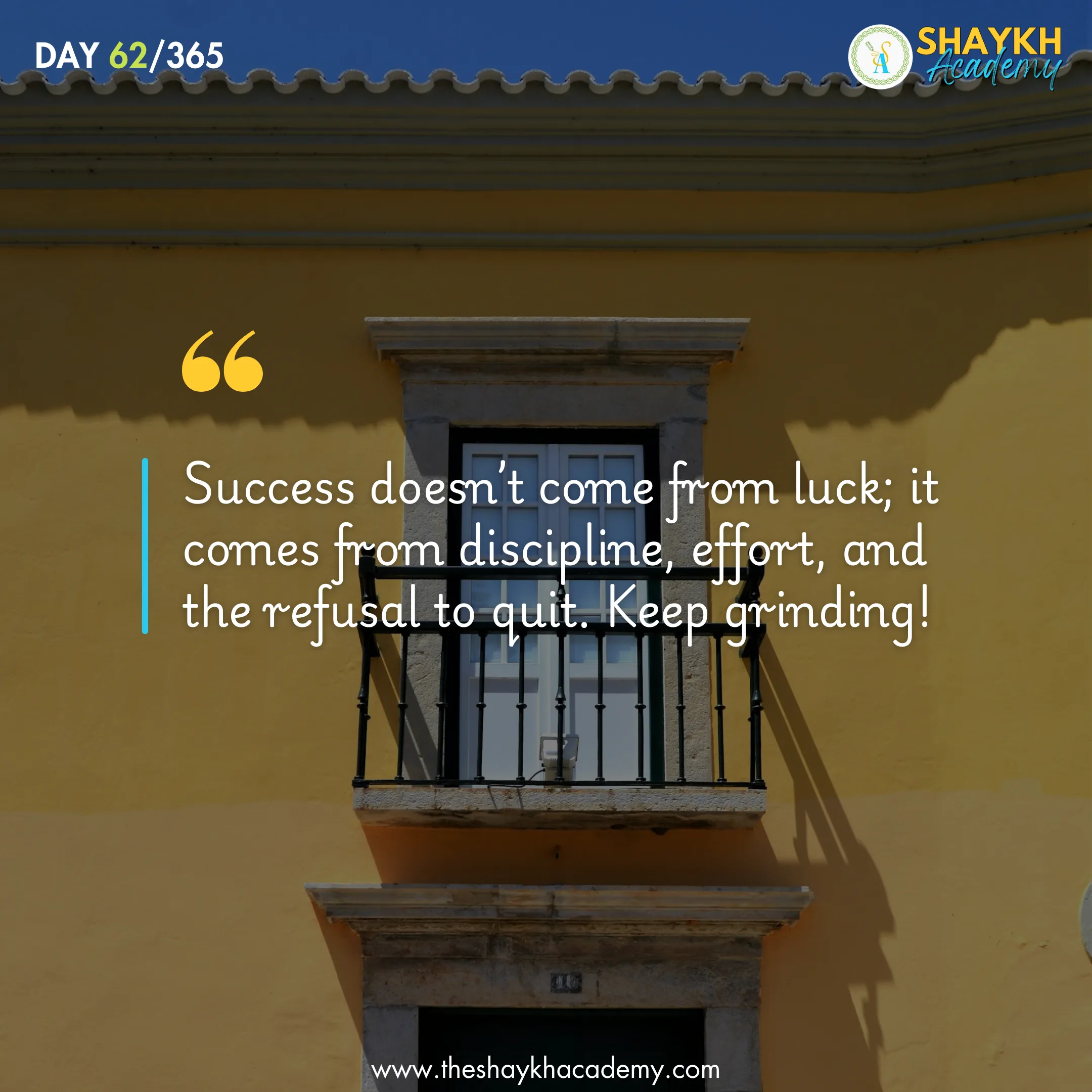 Success doesn’t come from luck; it comes from discipline, effort, and the refusal to quit. Keep grinding!
