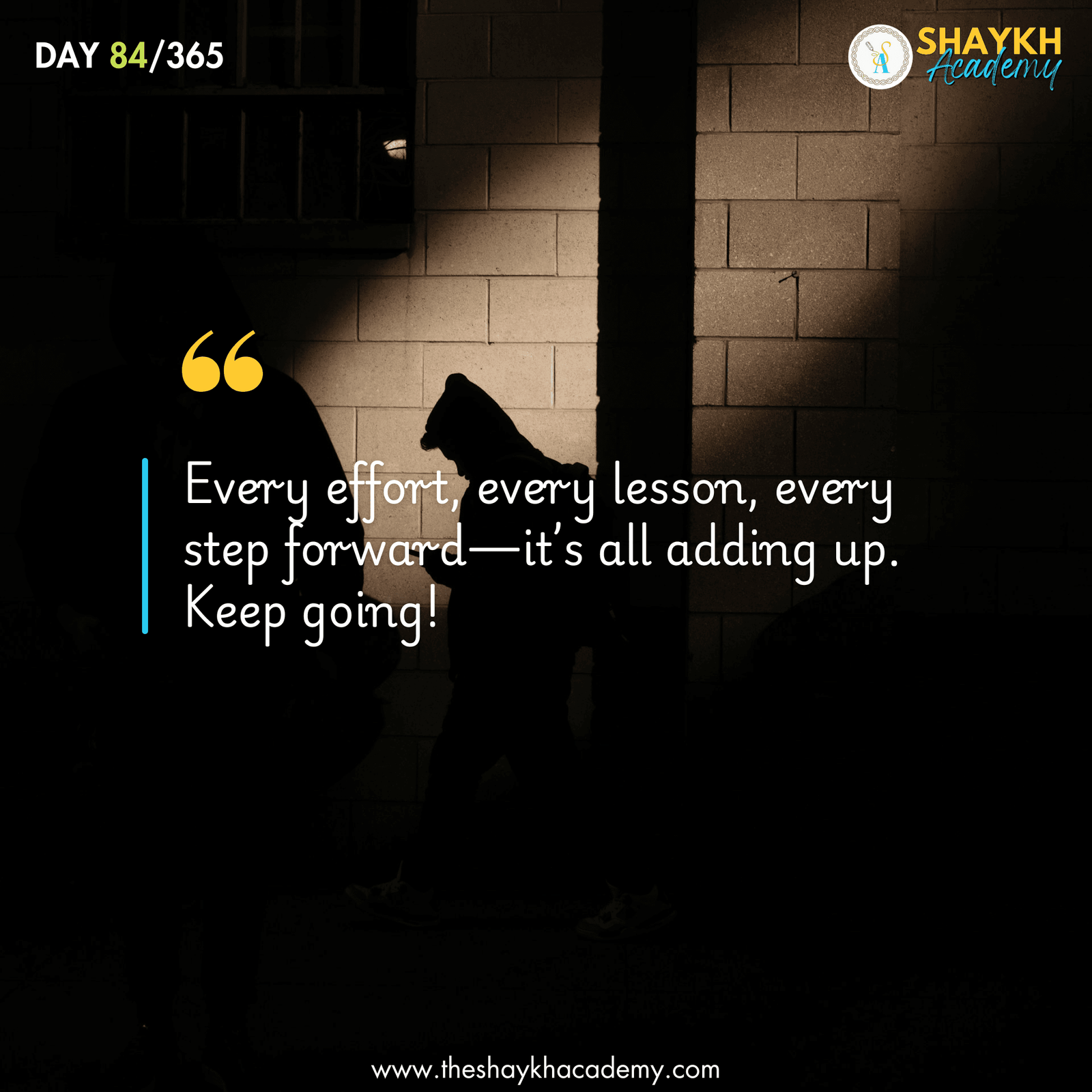 Every effort, every lesson, every step forward—it’s all adding up. Keep going!