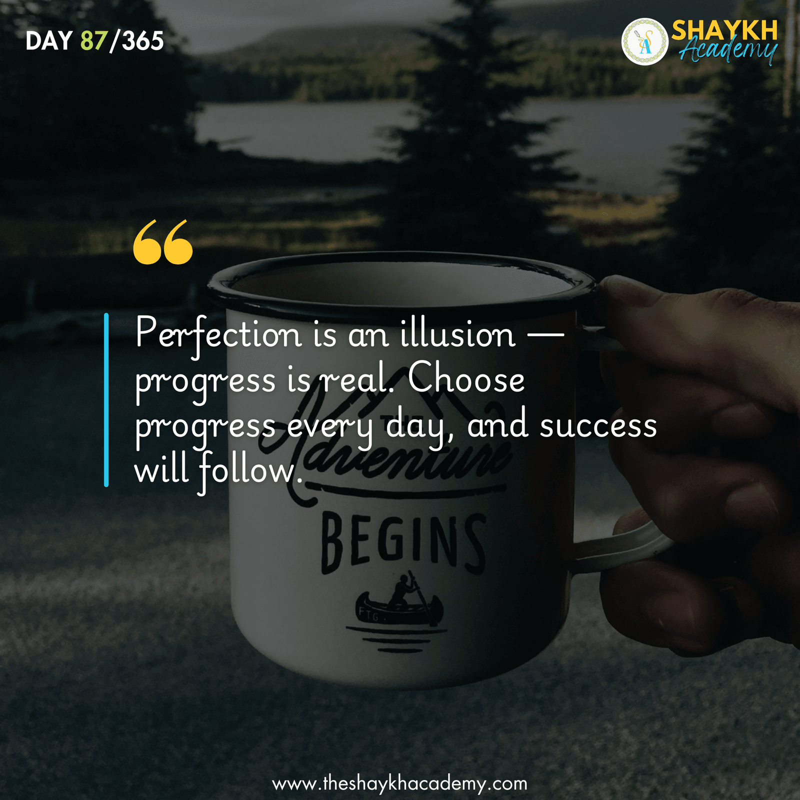 Perfection is an illusion —progress is real. Choose progress every day, and success will follow.