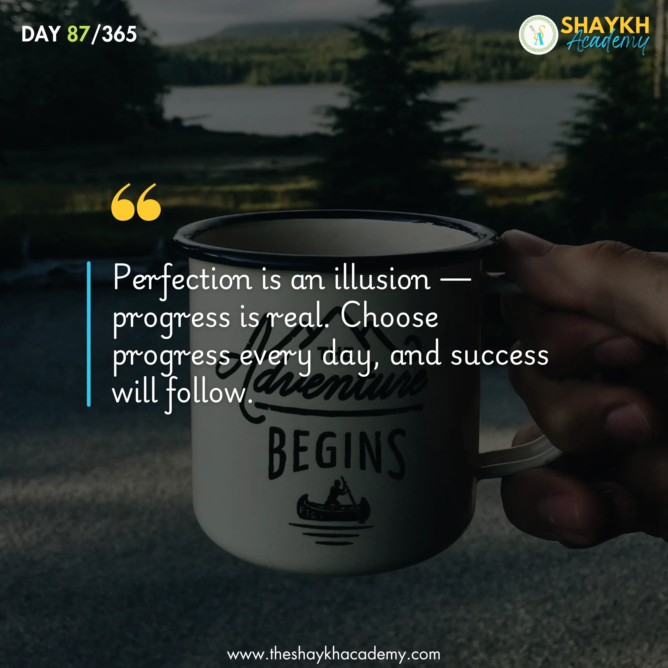 Perfection is an illusion —progress is real. Choose progress every day, and success will follow.