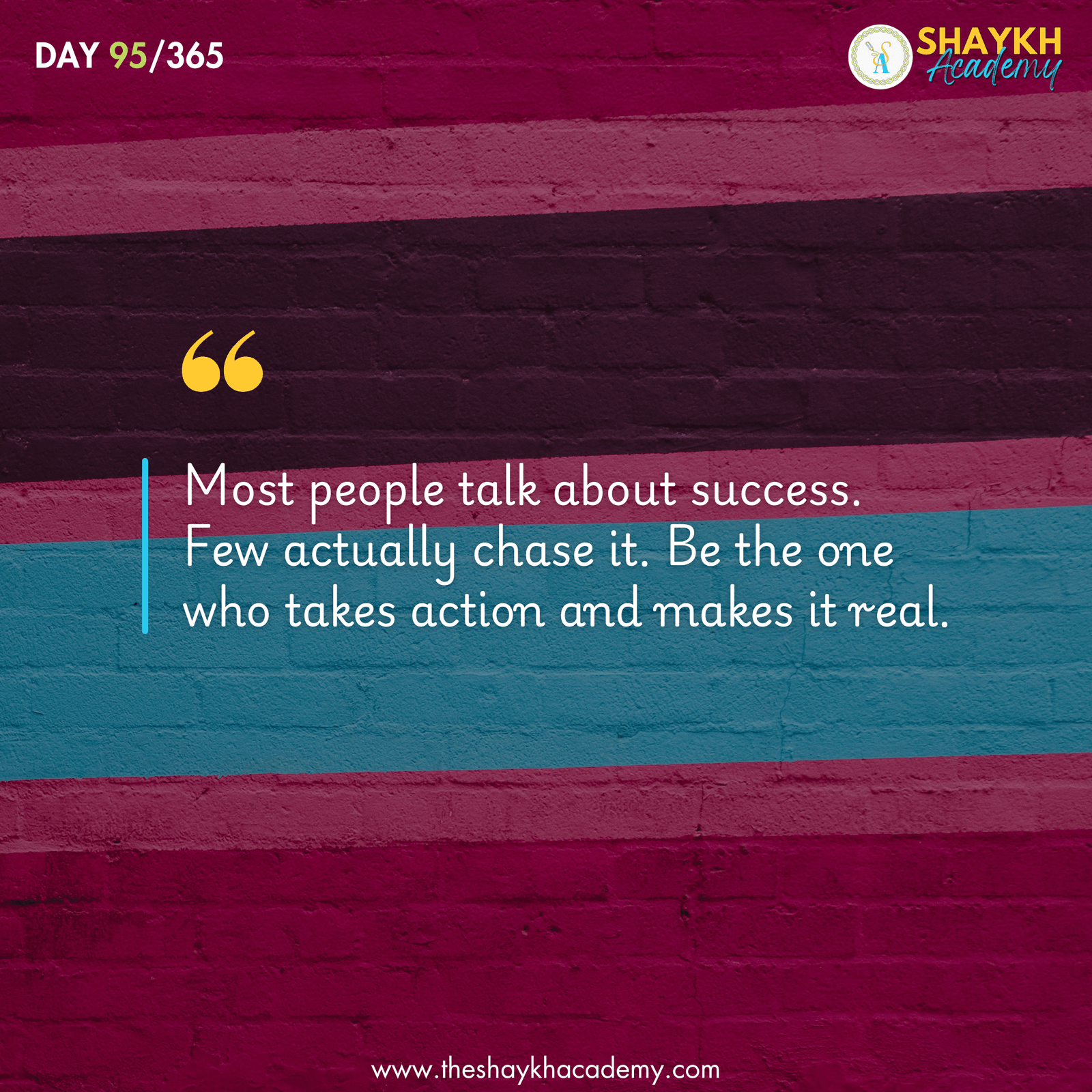 Most people talk about success. Few actually chase it. Be the one who takes action and makes it real.