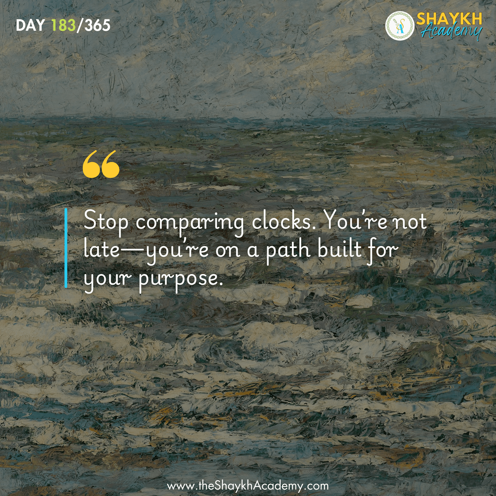 Stop comparing clocks. You’re not late—you’re on a path built for your purpose.