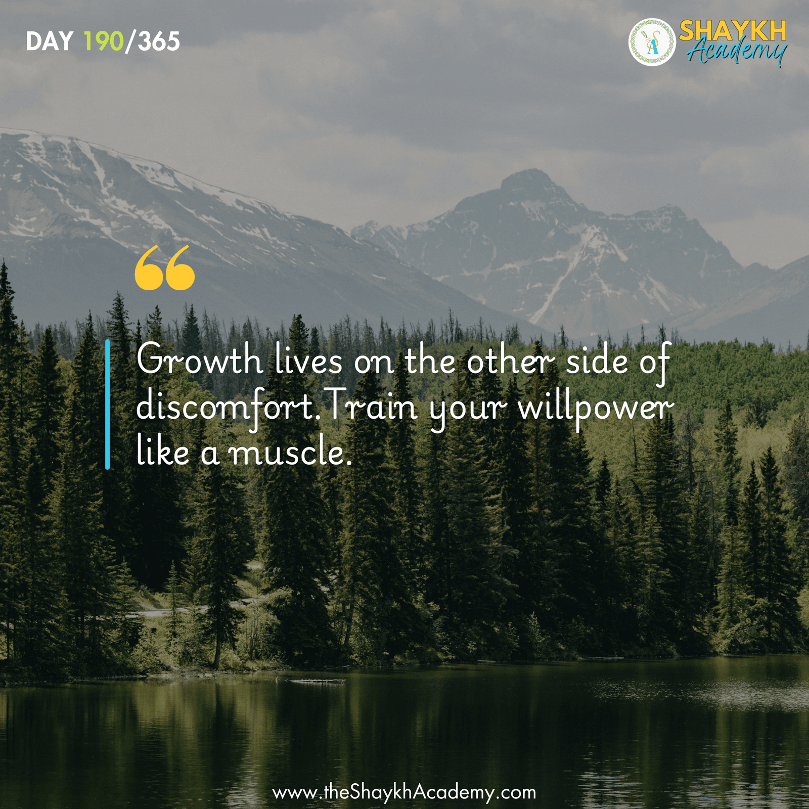Growth lives on the other side of discomfort. Train your willpower like a muscle.