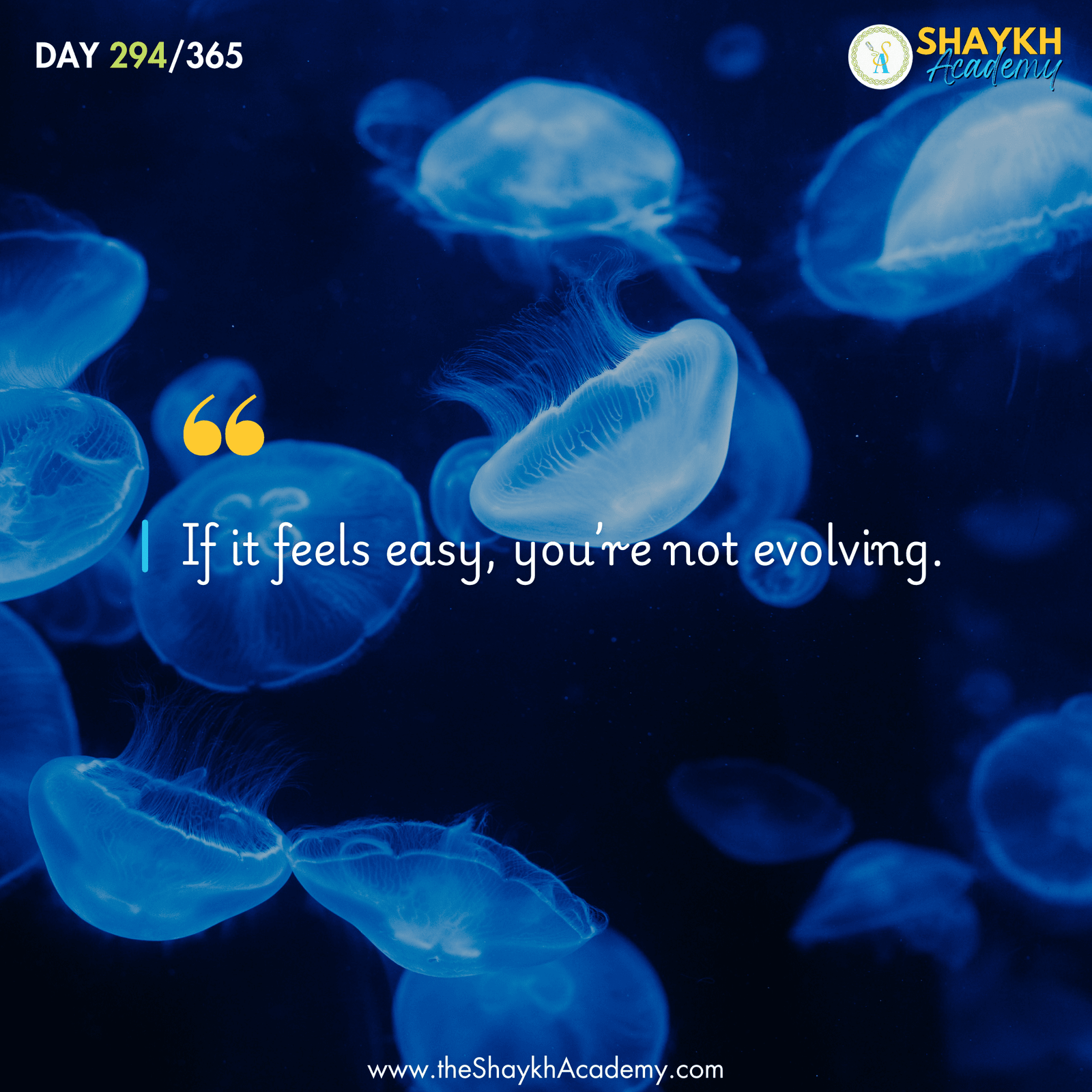 If it feels easy, you’re not evolving.