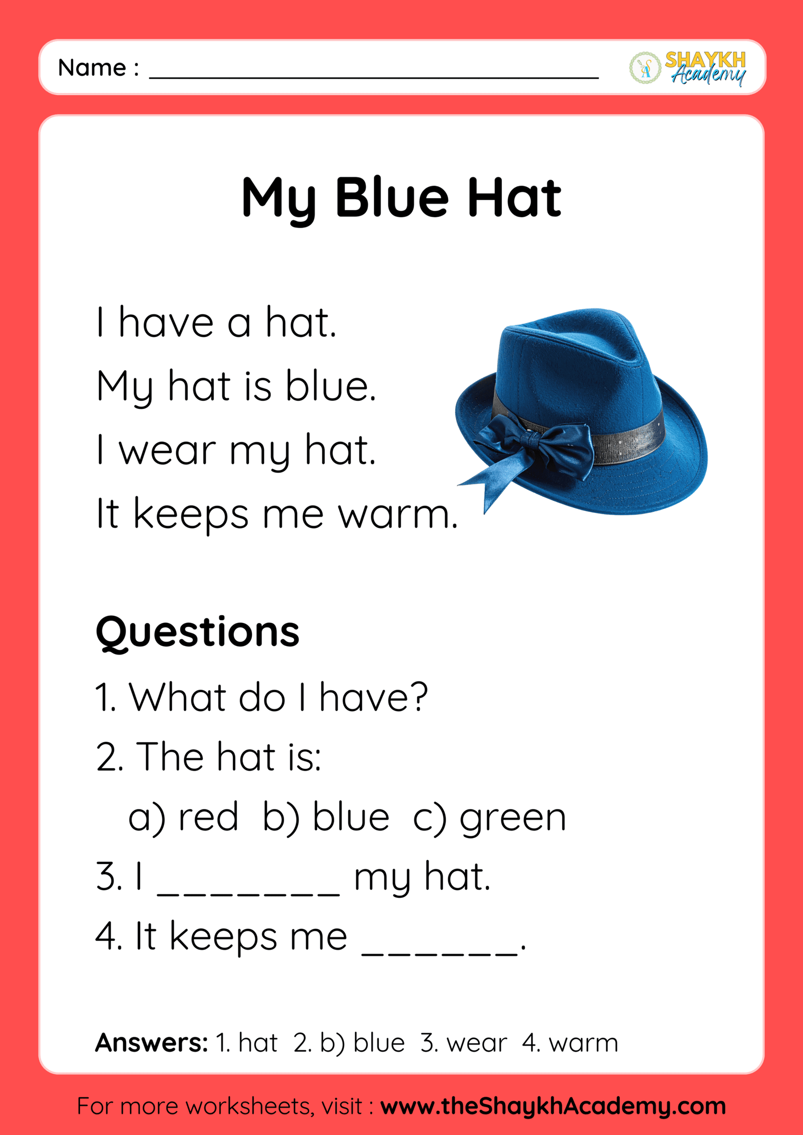 My Blue Hat