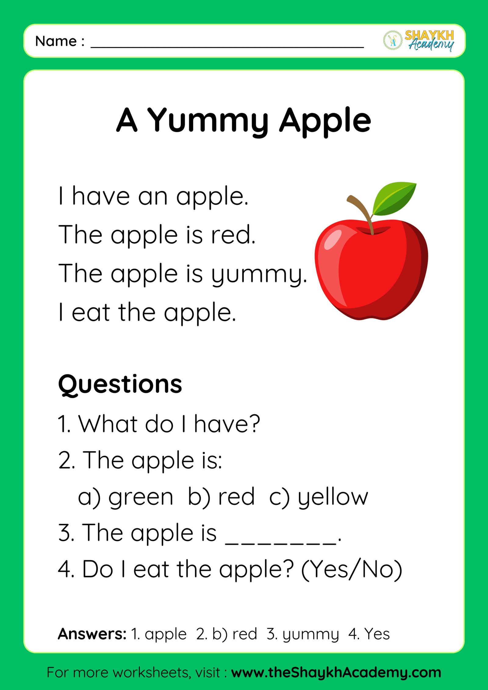 A Yummy Apple
