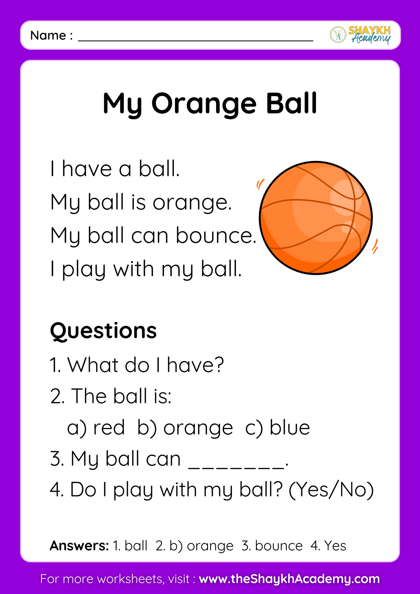 My Orange Ball