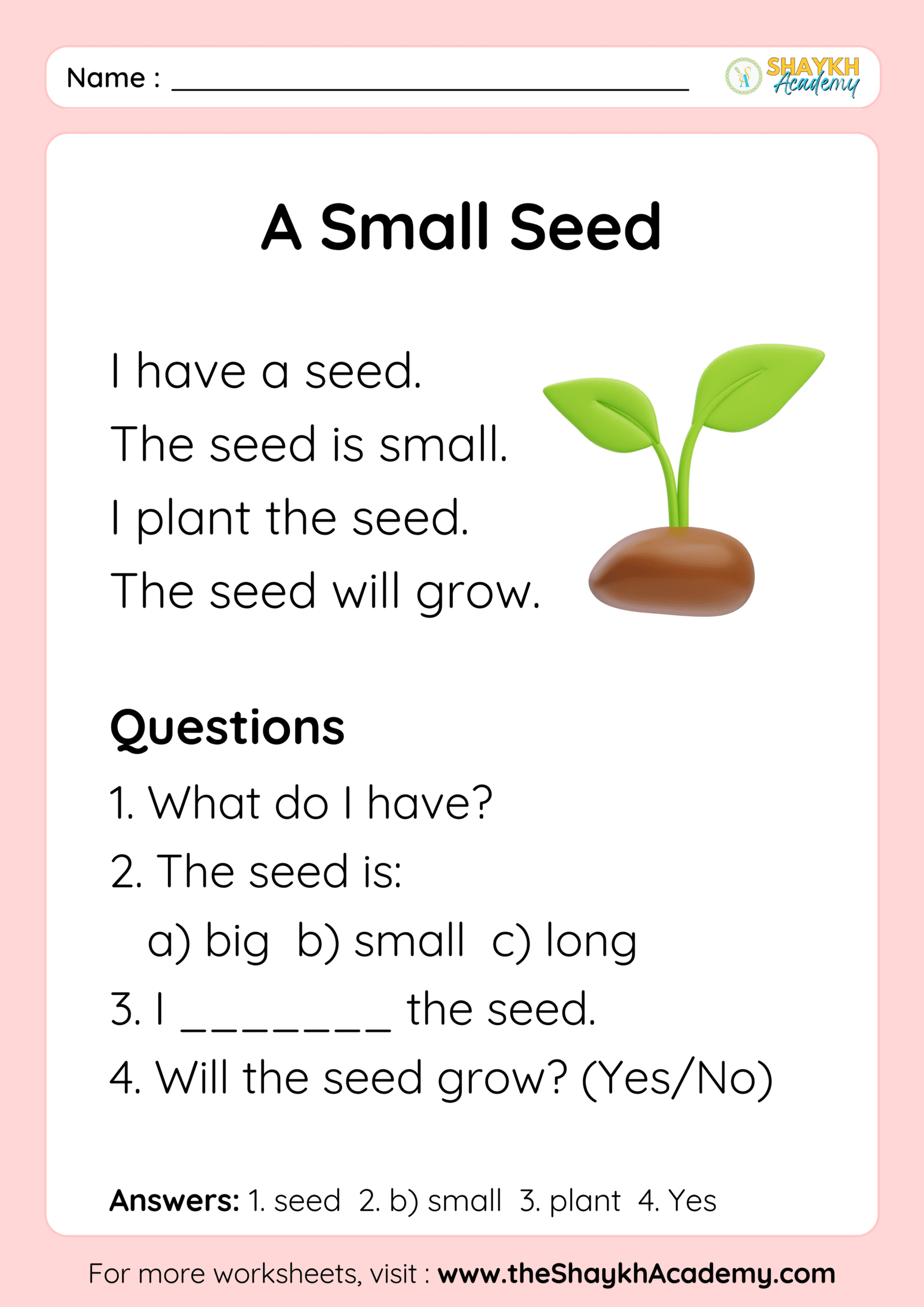 A Small Seed
