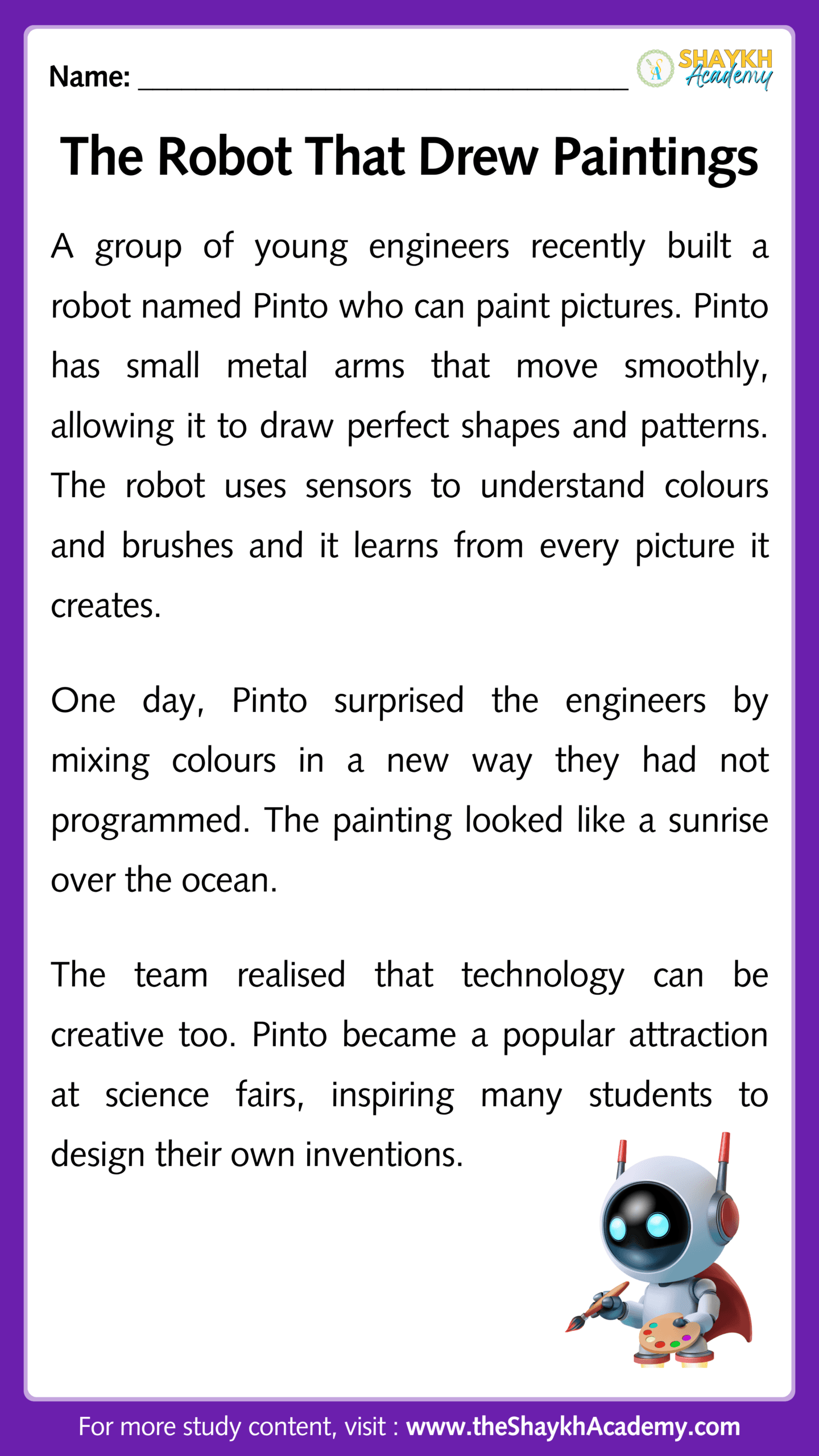 The Robot That Drew Paintings