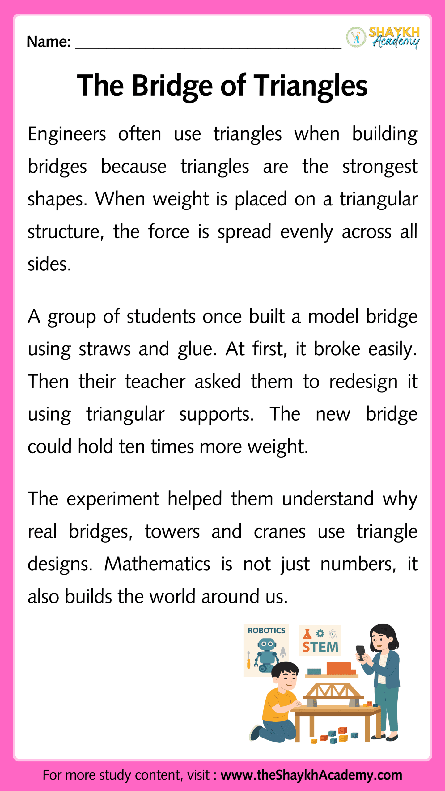 The Bridge of Triangles