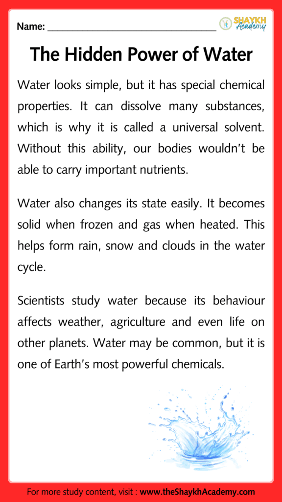 The Hidden Power of Water