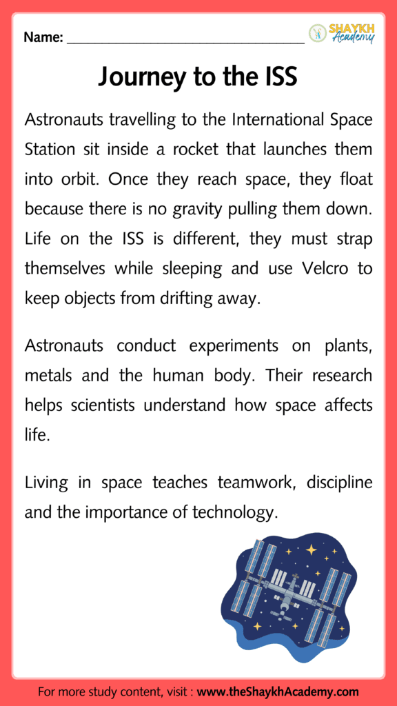 Journey to the ISS