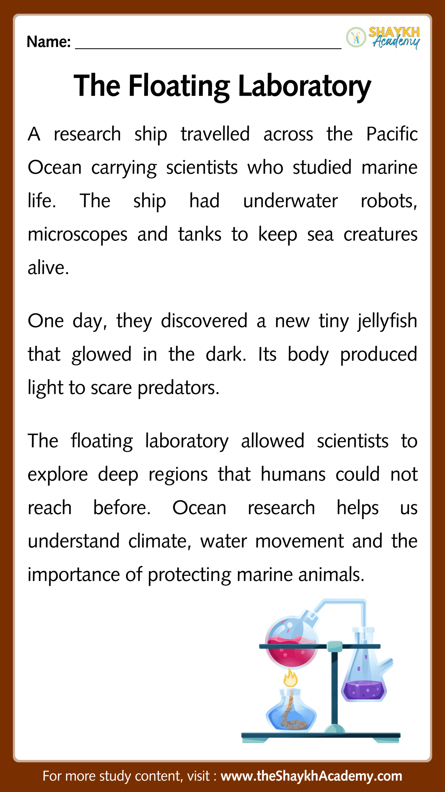 The Floating Laboratory