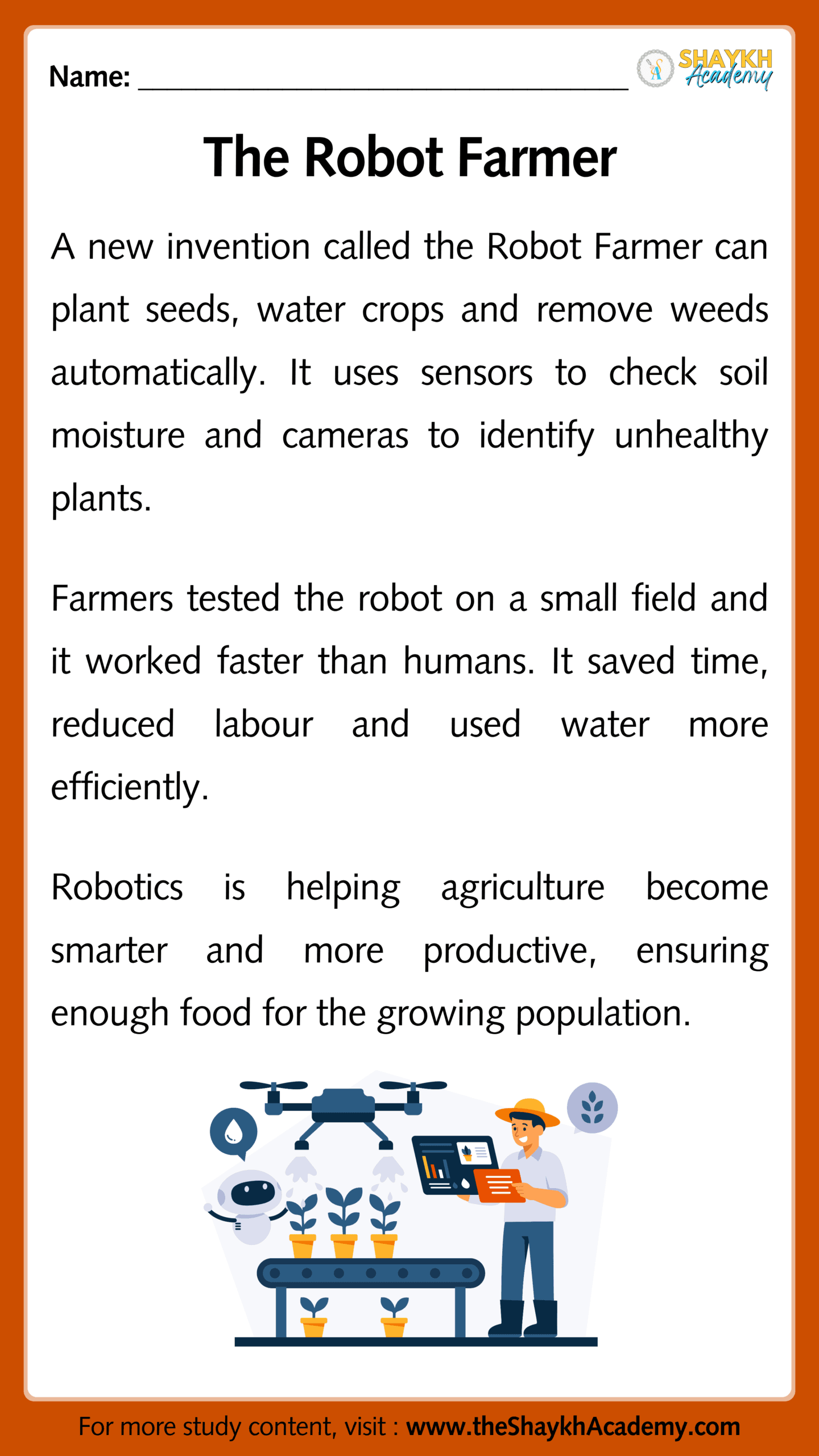 The Robot Farmer