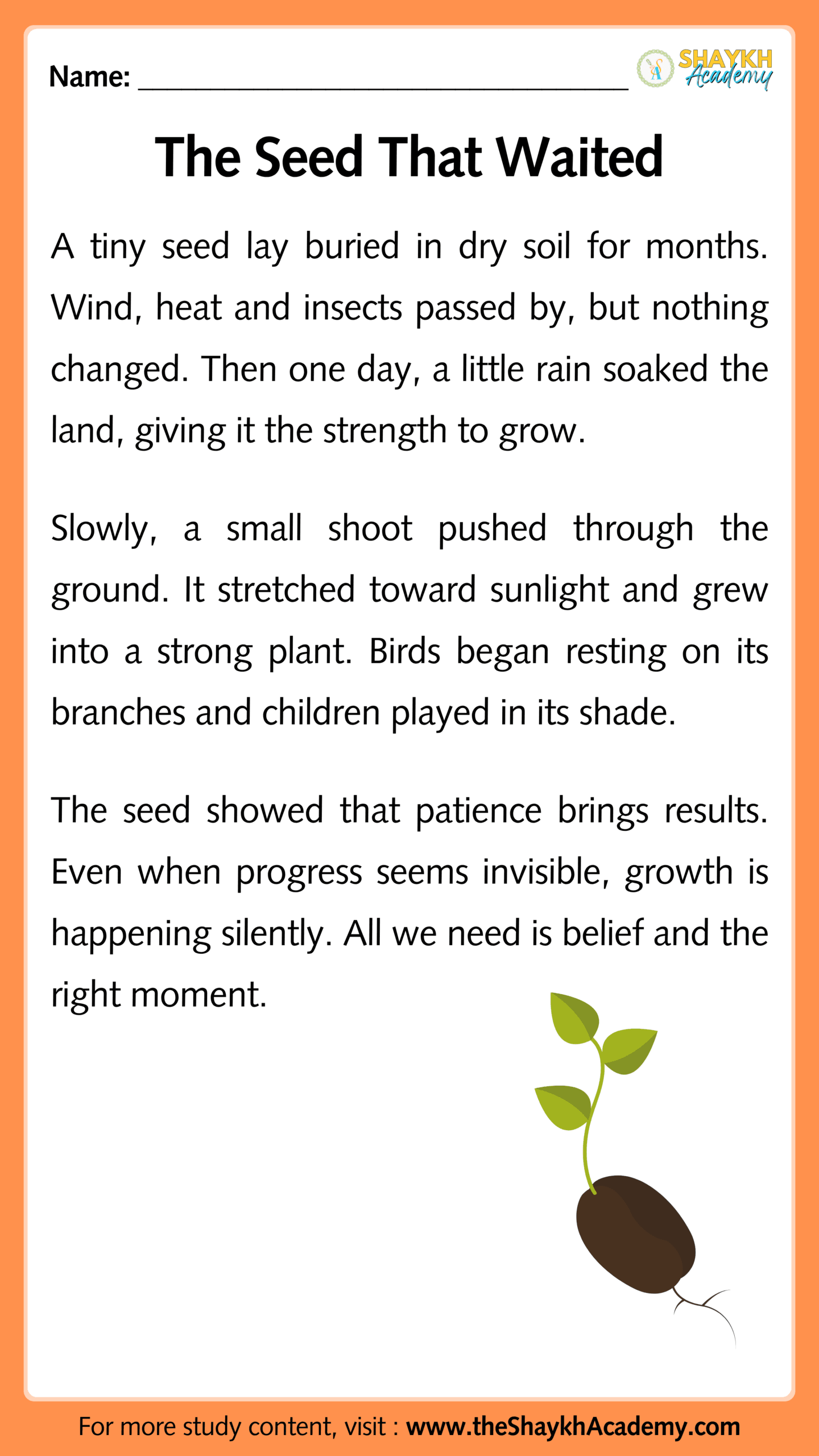 The Seed That Waited