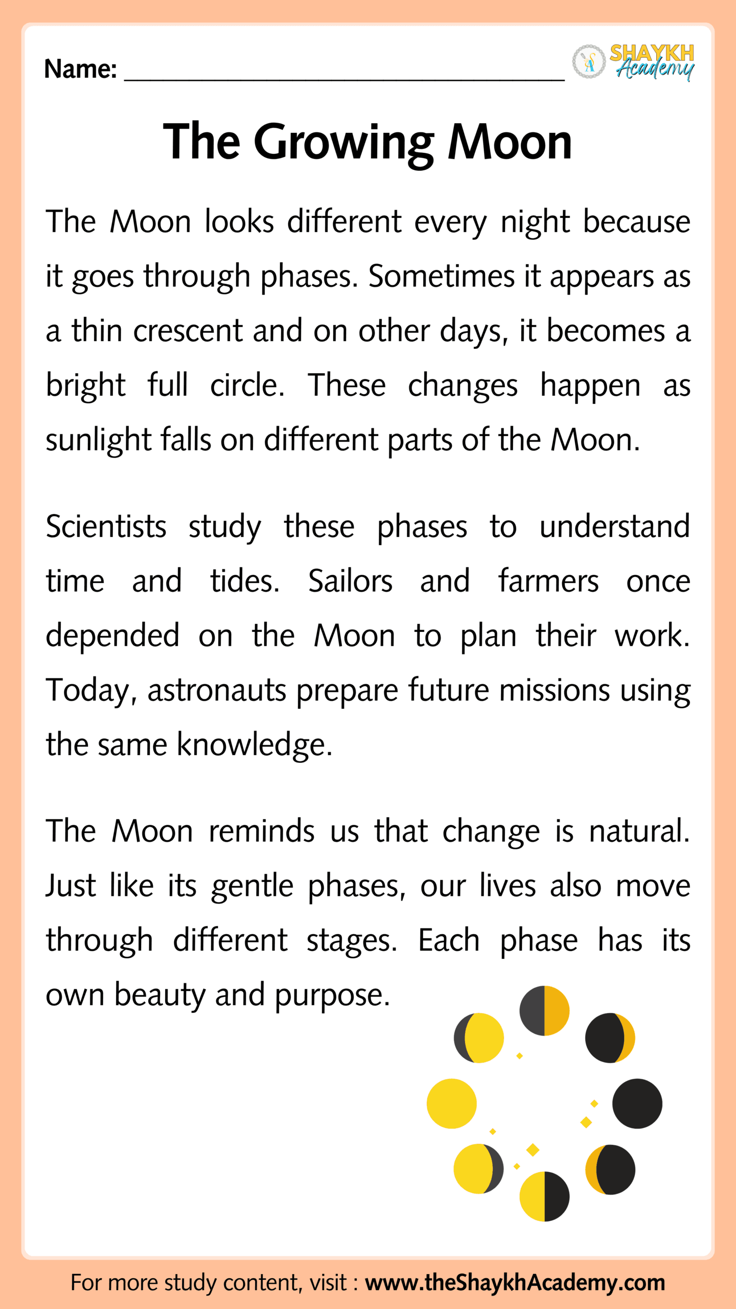 The Growing Moon