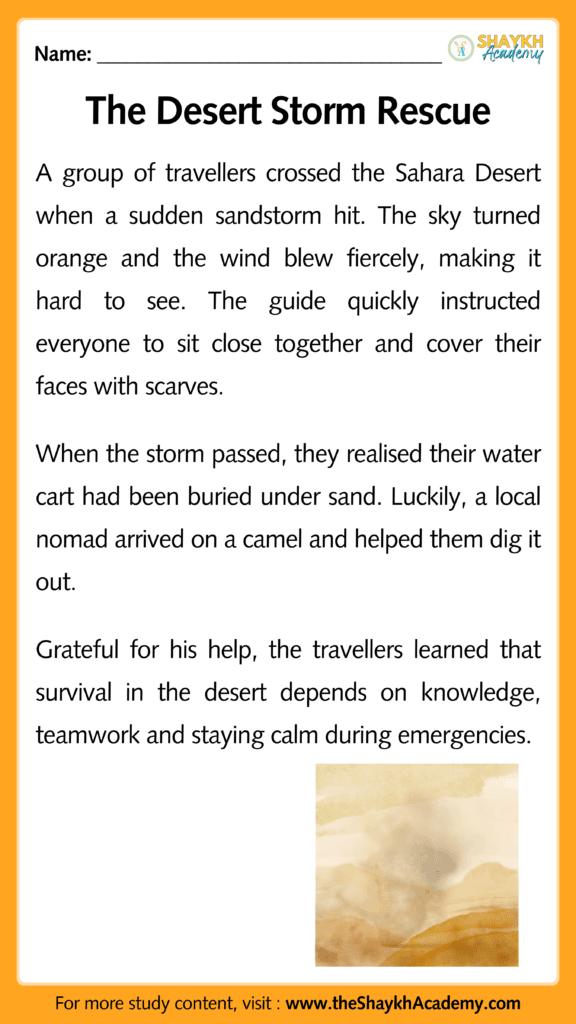 The Desert Storm Rescue