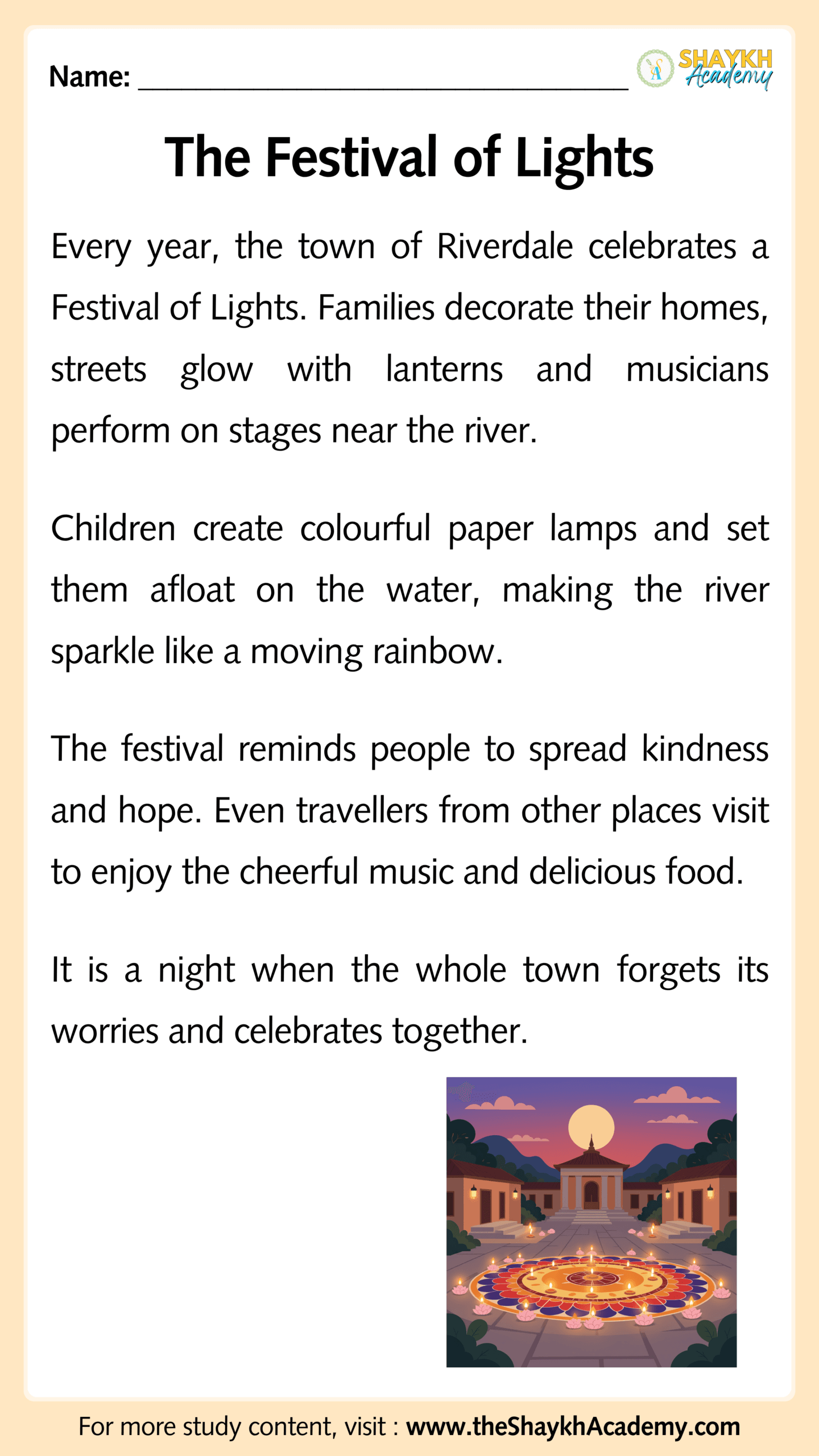 The Festival of Lights