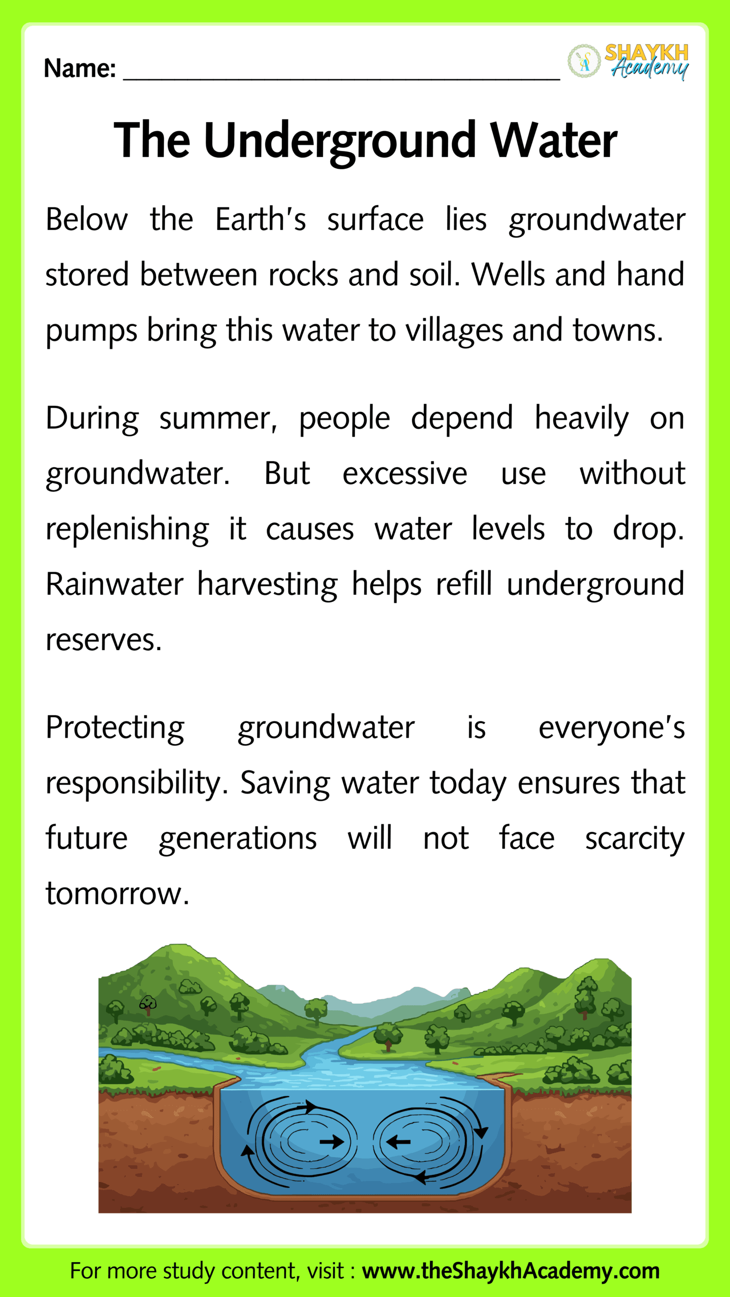 The Underground Water