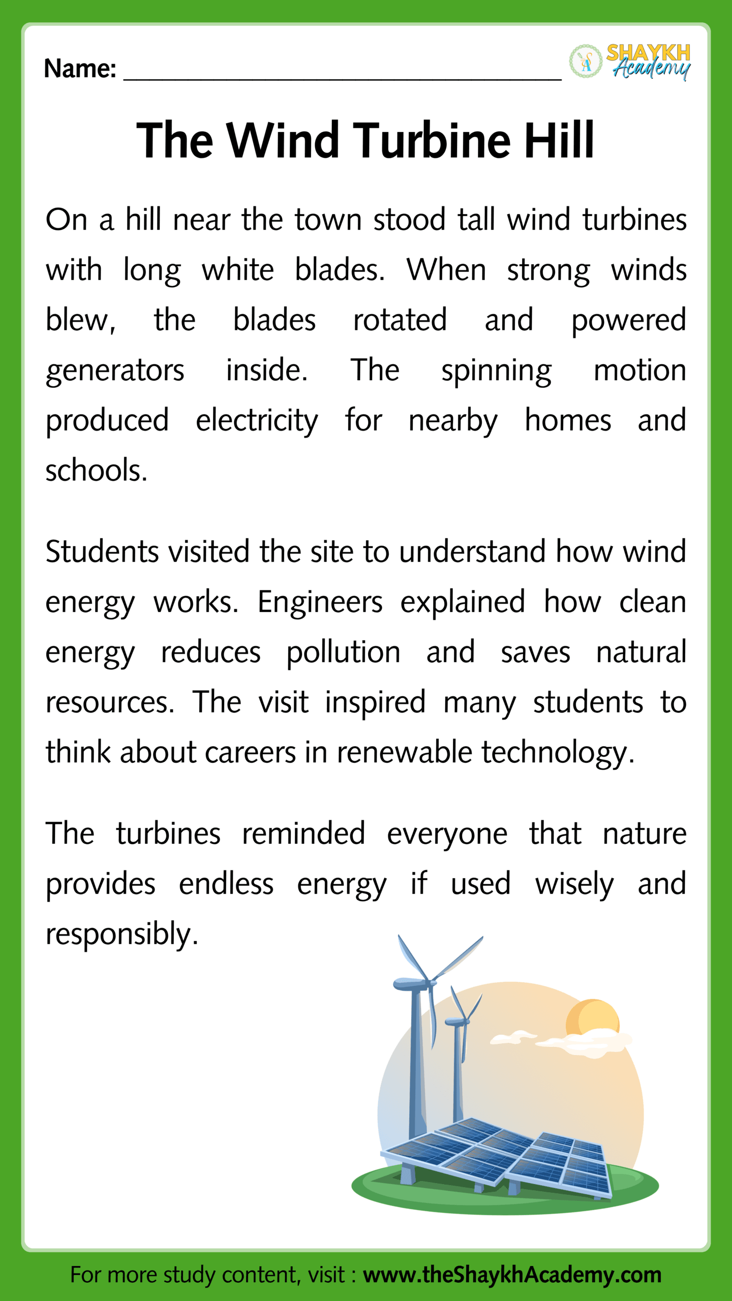 The Wind Turbine Hill
